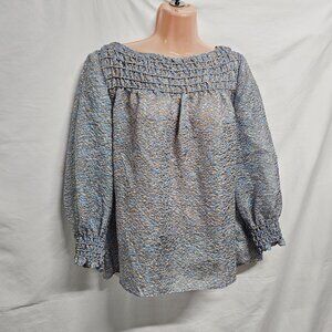 Lafayette 148 New York Paley Top Blouse Size S Airy Versatile
